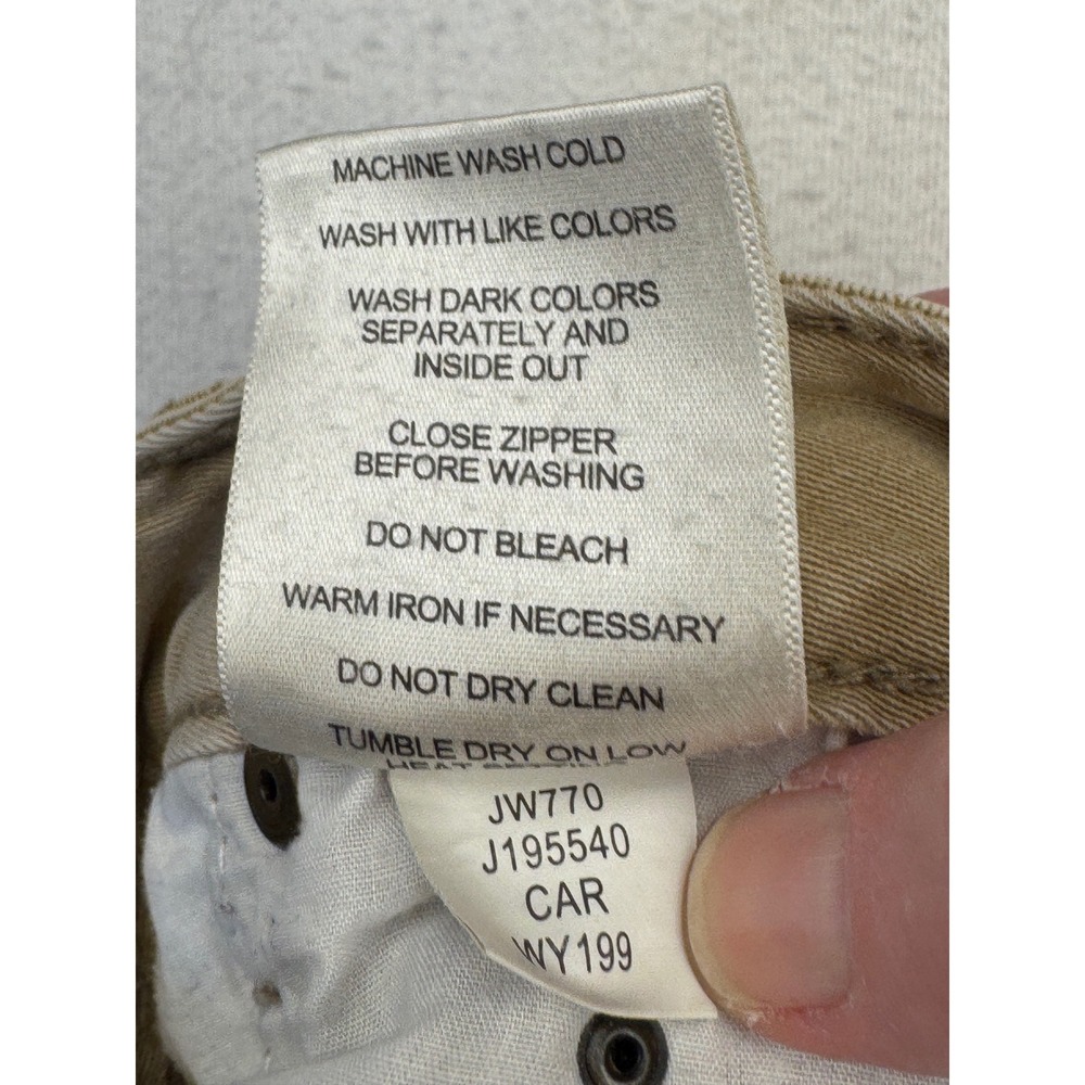 Jag Jeans Straight Leg Pants Womens 4 Tan‎ Khaki Cotton Blend JW770 - Picture 5 of 11
